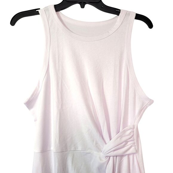 Women's  Knot Dress White Knot Mini Jersey Knit, Size Large - Picture 4 of 8